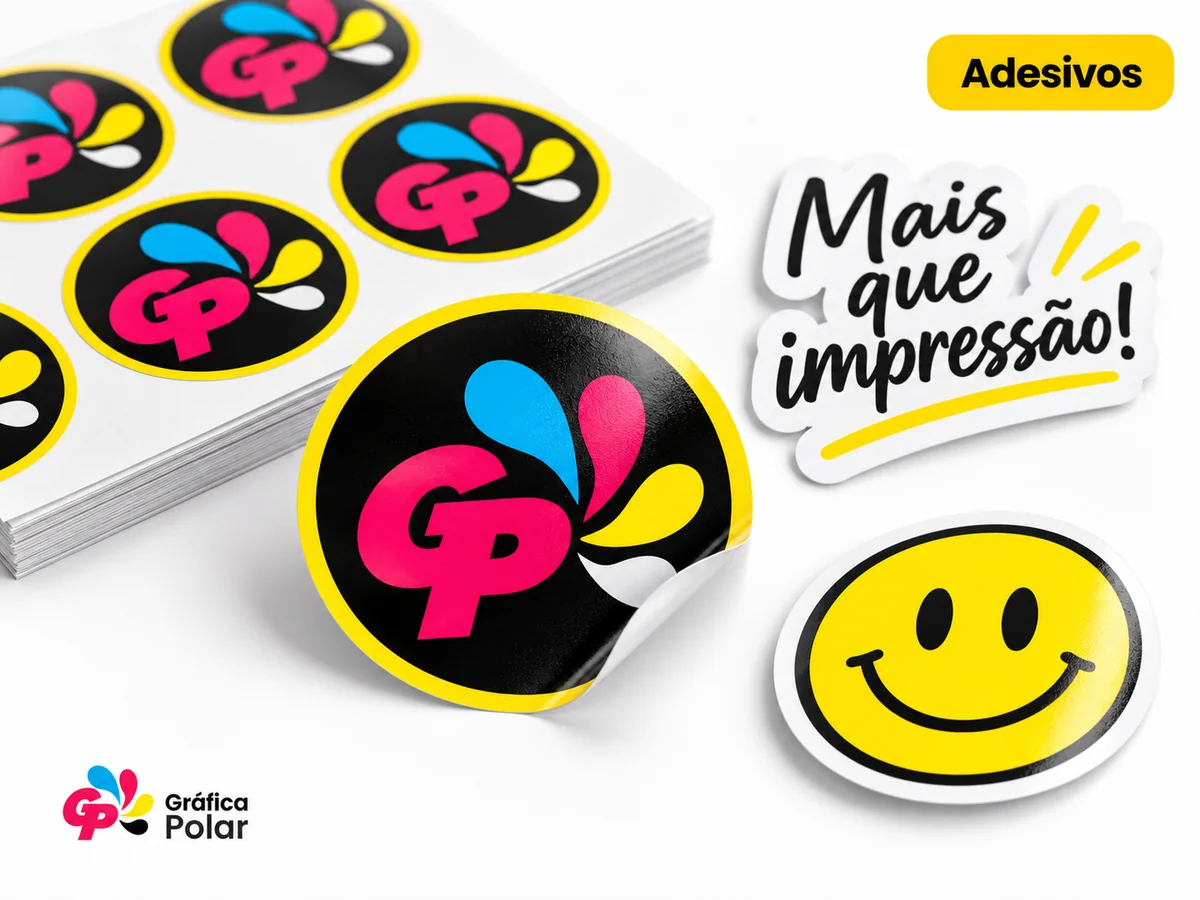 Mockup de adesivos personalizados