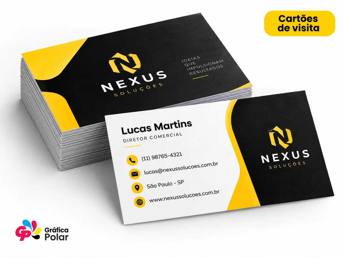 Mockup de cartões de visita